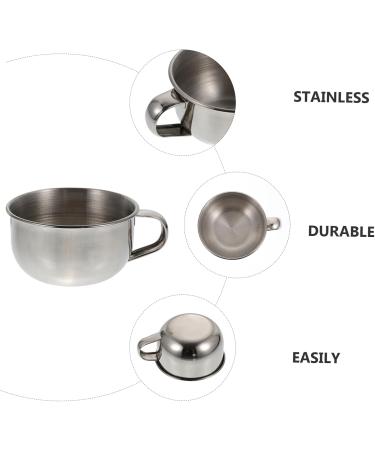 Angoily 7pcs Shaving Soap Dish Set - Stainless Steel Bubble Container for Men | Durable & Stylish Shaving Foam Holder - Buy Online on GoSupps.com