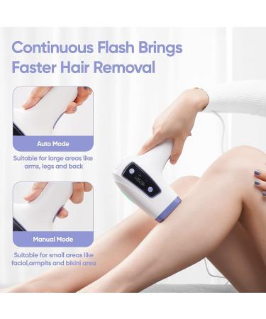 BONTECH IPL Hair Removal Device with Ice Cooling - Painless Laser Hair Removal for Women - Permanent, Precision Head, Long-lasting Results - Body & Face - White - Buy Online on GoSupps.com