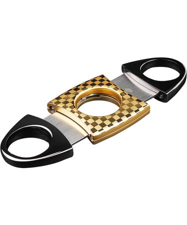 PENNY73 Stainless Steel Metal Classic Cigar Cutter Portable Guillotine Carving Pocket Cigars Knife Scissor Cutting Accessories with Gift Box Mix - Buy Online on GoSupps.com