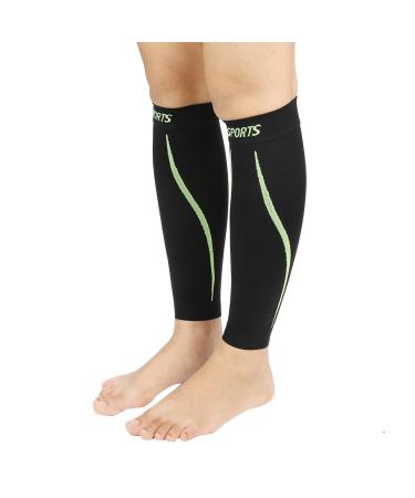 Dioche Calf Brace Sleeve Compression for Running Supports Calf Reduces Swelling Eases Cramping & Fatigue (L)