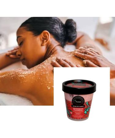  MARBELLY NATUREL Strawberry Exfoliating Body Scrub - Natural Body Care - Moisturizing & Softening - Gentle on All Skin Types - Pleasant Scent - Body & Face - Scrub - Cleanses & Exfoliates - 220ml - Buy Online on GoSupps.com