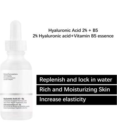 SEGMINISMART Hyaluronic Acid 2% + B5 Skincare Serum 30ML Hyaluronic Acid Serum for Face to Plump and Smooth Skin Minimise Pores Face Serum for Women & Men - Buy Online on GoSupps.com