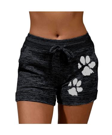 Muyogrt Shorts Women Sports Horts Summer Short Sports Pants Stoffe Stretch Swest Pants Light summer pants Airy Jogging pants for leisure fitness shorts 5xl a-black