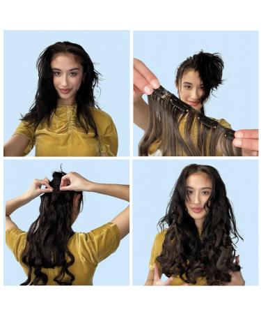 CAISHA XL 60cm 7 Piece Clip-In Hair Extensions - Thickening Straight Natural Black #2 - Premium Quality & Easy to Use - Buy Online on GoSupps.com