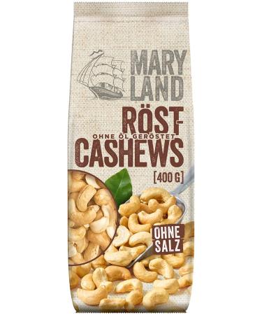 Maryland R st-Cashews 400G Storage pack-crisp cashew nuts gently roasted without oil-unique aroma from our own roasting in Germany (1 x 400g) 400 g (1 Pack) - Buy Online on GoSupps.com
