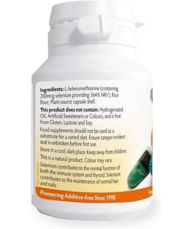Selenium 200mcg x 90 Capsules | Magnesium Stearate Free | Premium Quality - Buy Online on GoSupps.com