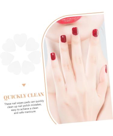 POPETPOP 400 Sheets Eyelash Cleaning Pads Heart Shaped Nail Wipes Cotton Nail Wipes Valid Gel Nail Remover Wipes Lash Glue Cleaning Cloth Nail Wipes for Gel Nails Major - Buy Online on GoSupps.com