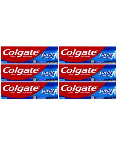 Colgate Cavity Protection Toothpaste Creat Regular Flavor Travel Size 1 oz (28g) - Pack of 6 - Buy Online on GoSupps.com