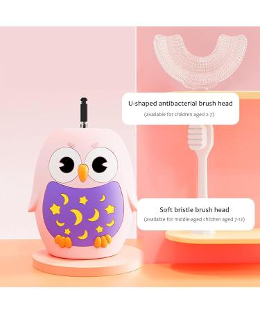 Children's Automatic Electric Toothbrush U-Shaped Children's Electric Toothbrush Waterproof USB Rechargeable Smart Timer and IPX7 Waterproof Toothbrushes for 3 Modes Little Surprise Pink One Size - Buy Online on GoSupps.com