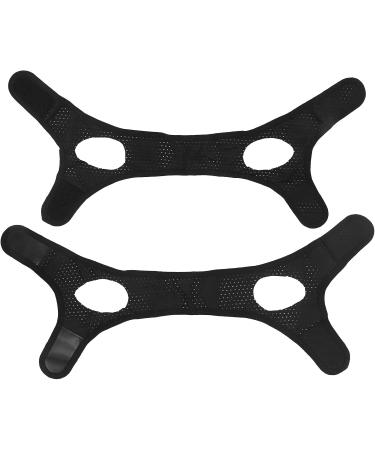 Adjustable Anti-Snoring Chin Strap | Breathable Jaw Support Belt for Men & Women - Reduces Snoring (Black - Buy Online on GoSupps.com