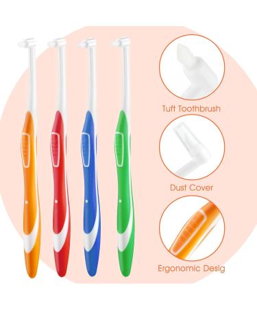 Buy Ouligay 4-Piece Soft Tuft Toothbrush Set for Braces - Effective Cleaning for Tooth Gaps - International Shipping Available - Buy Online on GoSupps.com