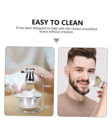 Ipetboom Beard Brush Holder & Men's Grooming Kit - Stainless Steel Shaving Stand for Mustache & Razor - Buy Online on GoSupps.com