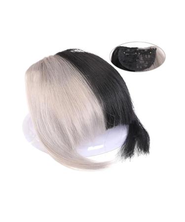 Bangs Hair Clip Stitching Air Bangs Synthetic Fake Bang Hair Piece Clip In Hair Extension Fake Fringes Bang Women Natural Air Bangs Clip on Bang Bangs Clip in Hair(Color:T0906)