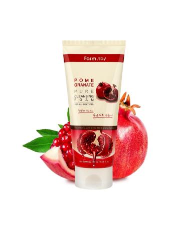 Farm Stay Pomegranate Pure Cleansing Foam 180ml - Best International Shipping & Natural Skincare - Buy Online on GoSupps.com