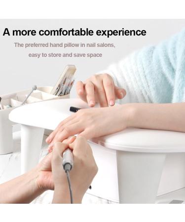Inclined Manicure Hand Pillow Nail Arm Rest Hand Pillow with Pu Material/High Density Pillow Core for Beauty Salons and Home Manicure - Buy Online on GoSupps.com
