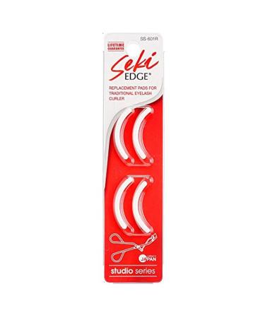 Seki Edge Eyelash Curler Replacement Pads (SS-601R) Pack of 4 Silicone Eyelash Curler Refill Pads - Maintain Curling Action - Made In Japan