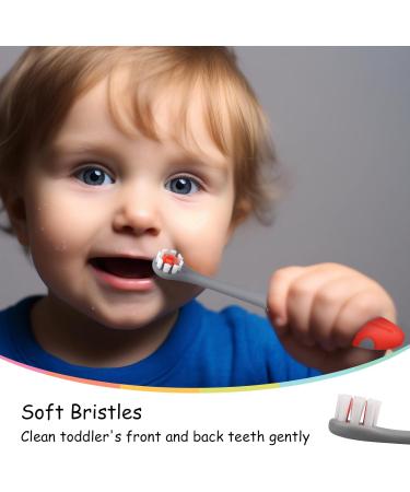 Mombella Ladybug Toddler Toothbrush 2 Years+ | Soft Bristle Kids Toothbrush | Safe & Easy Oral Care for Ages 2-4 - Buy Online on GoSupps.com