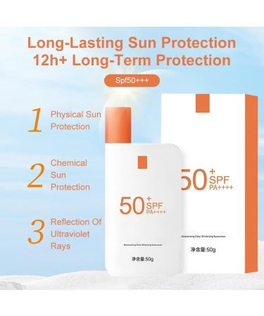 Sunscreen SPF 50 Face Ultra Light UV Protetion Suncream Sun Cream SPF 50 Waterproof Face Sunscreen Sweatproof Facial Sunscreen Face Moisturiser Sunscreen Non-Perfumed Travel Size For Women Men 50ml - Buy Online on GoSupps.com