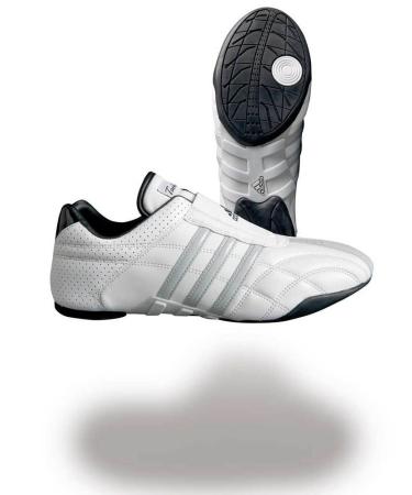 adidas Taekwondo Shoe AdiLux White with Grey Stripes 38 2/3 EU White