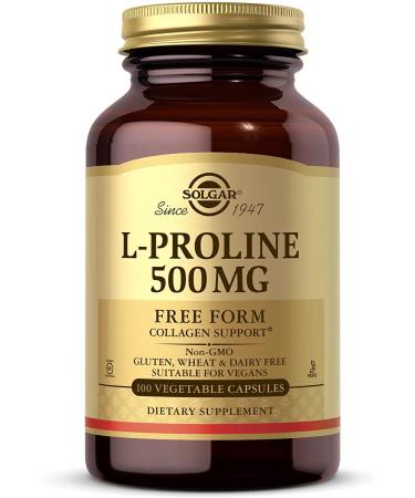 Solgar L-Proline 500 mg 100 Vegetable Capsules