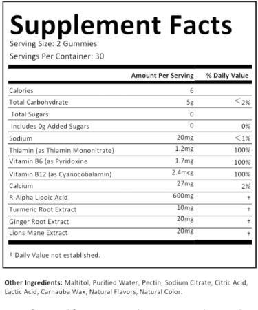 Shop Neuropathy Gummies for Nerve Health Fast International Shipping - Buy Online on GoSupps.com