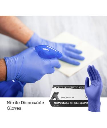 100pcs Nitrile Gloves Disposable Gloves Food Safe Powder Free Latex Free Gloves for Tattoo Mechanics Hairdressing Home use Large Purple - Buy Online on GoSupps.com