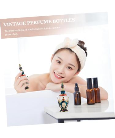Didiseaon Perfume Bottle Essence Bottle Travel Glass Bottle Antique Middle East 3.5x3.5cm Blue - Buy Online on GoSupps.com