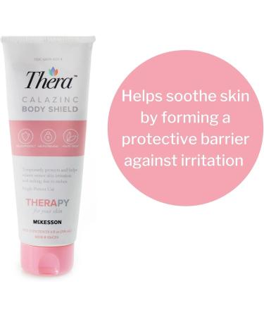 Thera Calazinc Body Shield Skin Cream 4 oz Tube 12 Pack - Relieves Dry Skin Chafing, Itching & Irritation - Lavender-Scented - Buy Online on GoSupps.com