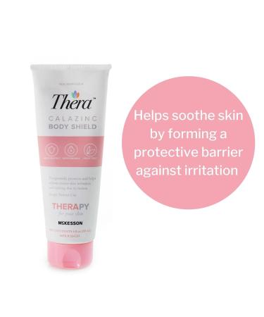 Thera Calazinc Body Shield Skin Cream - Lavender-Scented 4 oz Tube - Relieves Dry Skin, Chafing, Itching, Irritation - Buy Online on GoSupps.com