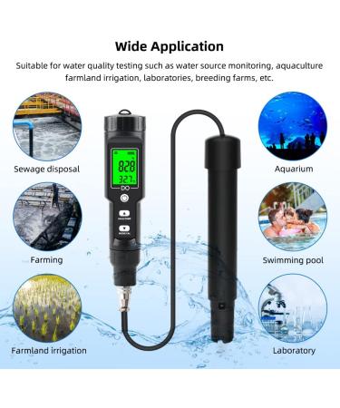 Digital Dissolved Oxygen Meter | 0.0 40.0 mg/l Analyzer for Aquaculture Pools & Beverage Testing - Buy Online on GoSupps.com