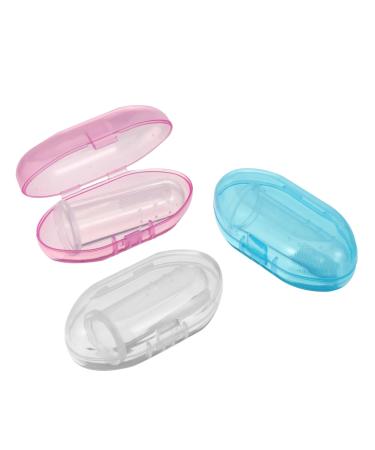 Minkissy Milchzahn brush for infants mouth cleaning brush chicken stuff toothbrush finger toothbrush finger bed manual 3 pieces