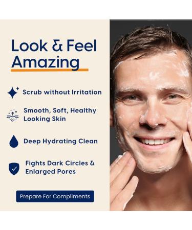 Strive Fresh Face Jojoba Scrub - Fragrance-Free Men's Face Scrub for Smooth Clear Skin | Aloe Vera Centella Asiatica Hyaluronic Acid & Niacinamide | 30 ML - All Skin Types - Buy Online on GoSupps.com
