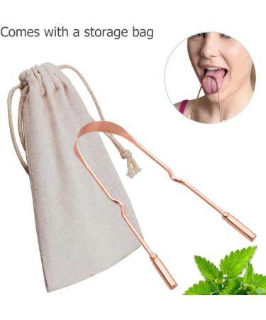 2 Sets Pure Copper Oral Care Scrapers Metal Cleaning Tools for Effective Oral Hygiene - Buy Online on GoSupps.com