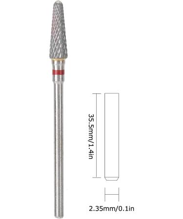 Nail Drill Bits Set Tungsten Steel Nail Drill Bit Cone Shape Drill Bits for Nails Drill Bits Nail Compatiable Manicure Nail Polish Removal - Buy Online on GoSupps.com