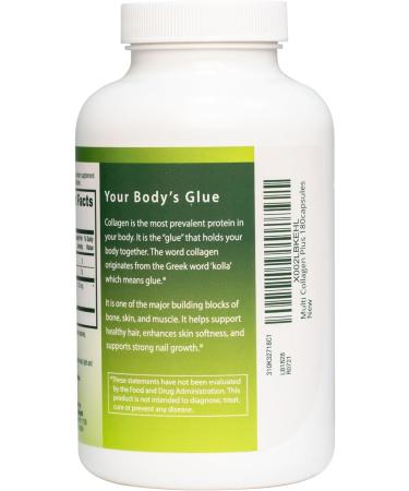 HealthA2Z Multi Collagen pills 1735mg -180 collagen capsules (60 servings) - Types I II III V & X for Healthy Skin Hair Nails & Joint Support - Buy Online on GoSupps.com