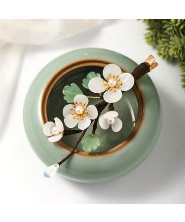 Lurrose Bridal Hair Clip Bridal Hair Clips Floral Hair Headdress Chinese Style Floral Hair Clips for Woman Girl Kids Tiara - Buy Online on GoSupps.com