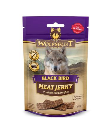 Wolfsblut - Meat Jerky Black Bird 6 x 80 g - Dog snack - Dog food - Grain-free