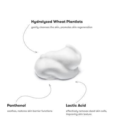 Sane Foaming Cleanser with 3% Wheat Proteins - Gentle Face Cleanser for Enhanced Skin Elasticity | 5.07 Fl Oz | International Shipping Available - Buy Online on GoSupps.com