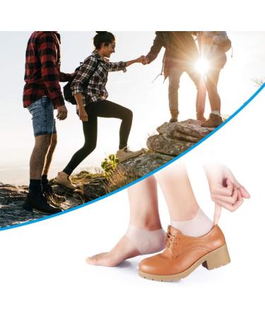 Silicone Heel Cups - Plantar Fasciitis Inserts & Heel Protectors (4 Pairs) for Men and Women - Buy Online on GoSupps.com