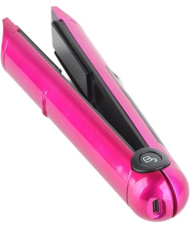 Hair Straightener - USB Rechargeable Mini Ceramic Flat Iron | Multi-Functional Curler & Styling Tool for Men & Women | Fast Heating Salon Quality - Buy Online on GoSupps.com