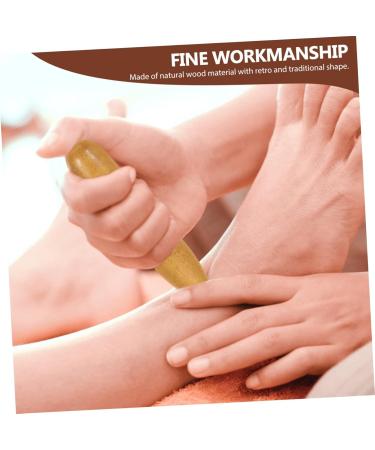 Buy Gatuida 2-in-1 Acupressure Massage Stick - Thai Reflex Zone & Trigger Point Tool for Ears & Face - Lightweight Wooden Roller (11x2.5x2.5cm) - International Shipping Available - Buy Online on GoSupps.com