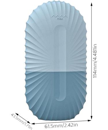 Buy Ice Face Scooter - Reusable Cooling Silicone Ice Cube Roller for Facial Massage & Skin Care - Long-Lasting Ice Mold - Shell Pattern Blue - Buy Online on GoSupps.com