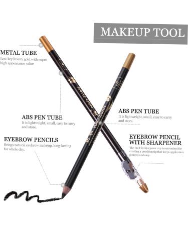 Healvian 16 Pcs Pencil Sharpener Eyebrow Pencil Makeup Pencils Beauty Cosmetic Tool Eyeliner Sharpener Wooden 1 count (Pack of 1) Blackx2pcs - Buy Online on GoSupps.com