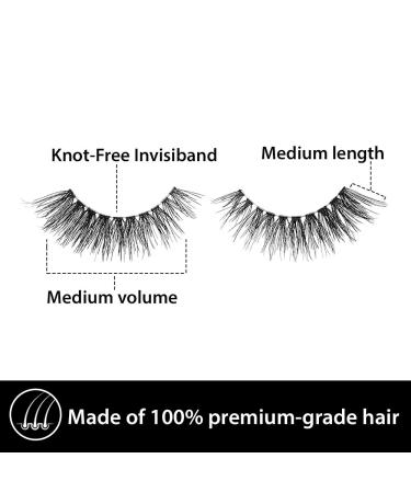 Ardell Remy Lash 778 Premium Grade Remy Hair False Lashes - 4 Pairs | Invisiband | Pack of 4 - Buy Online on GoSupps.com