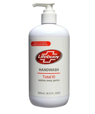 Lifebuoy Total 10 Hand Wash 16.9 FL OZ - Pack of 2 | Antibacterial Formula - Buy Online on GoSupps.com