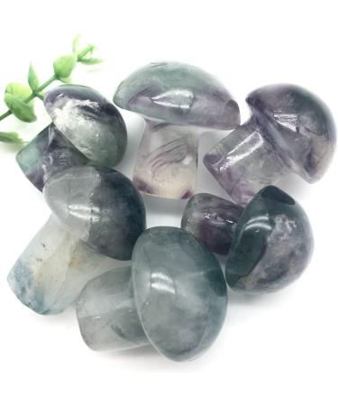 Specimen Natural Green Purple Fluorite Crystal Mushroom Shaped Polished Stone DecorNaturalStones and CrystalsStone ZJGIDTEM - Buy Online on GoSupps.com