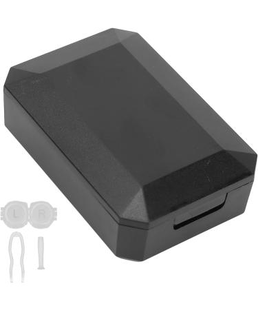 DEWIN Black Contact Lens Box - Storage Container with Tweezers for Easy Lens Removal | International Shipping Available - Buy Online on GoSupps.com