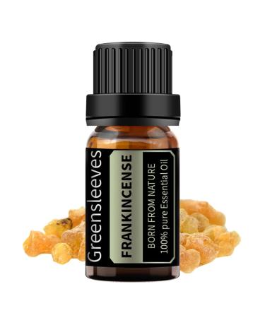 GREENSLEEVES Frankincense Essential Oil, 10ml Pure Plant-Based Fragrance Oil for Aromatherapy, Essential Oils for Diffuser, Air Freshener, Massage, Bath Bomb, Scented Candle Soap Making