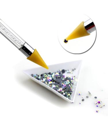 OFKPO Wax Rhinestone Picker Dual-Ended Rhinestone Picker Dotting Pen with Box Wax Tip Pencil for Nail Rhinestones Beads Gems Crystal Jewel - Buy Online on GoSupps.com