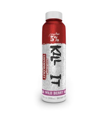 5% Nutrition Kill It Ready-to-Drink High Stim Pre Workout | 400mg Caffeine Energy Drink | Extreme Pump Endurance Focus & Hydration | Citrulline Beta Alanine Taurine | 1 Pack (Wild Berry)
